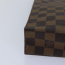 LOUIS VUITTON Damier Ebene Poche Toilette 26 Pouch N47543 LV Auth 78127-7