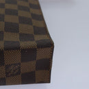 LOUIS VUITTON Damier Ebene Poche Toilette 26 Pouch N47543 LV Auth 78127-14