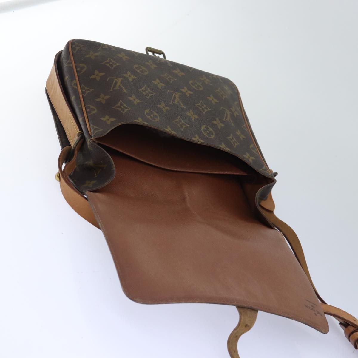 LOUIS VUITTON Monogram Cartouchiere GM Shoulder Bag M51252 LV Auth 78133