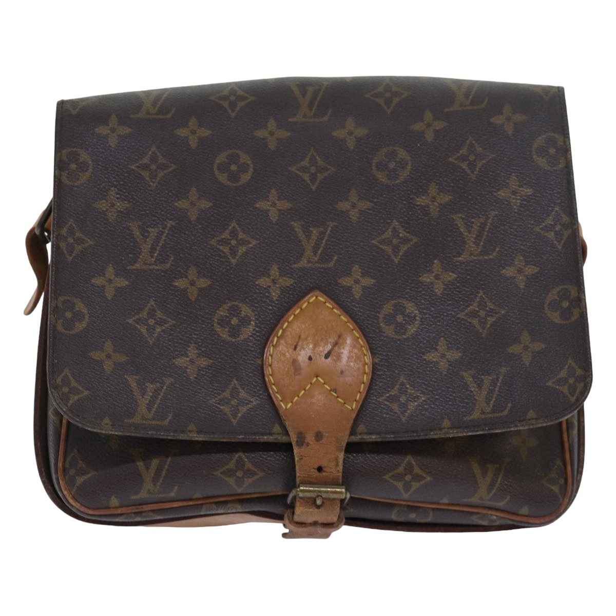 LOUIS VUITTON Monogram Cartouchiere GM Shoulder Bag M51252 LV Auth 78133