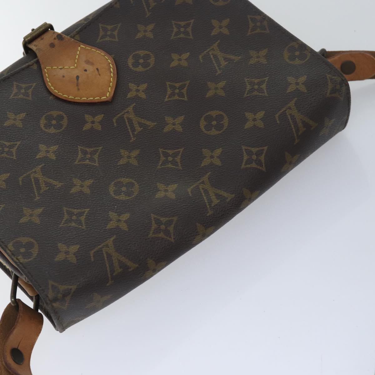 LOUIS VUITTON Monogram Cartouchiere GM Shoulder Bag M51252 LV Auth 78133