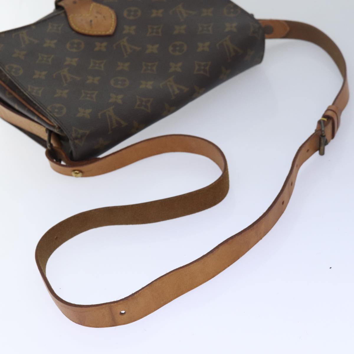 LOUIS VUITTON Monogram Cartouchiere GM Shoulder Bag M51252 LV Auth 78133