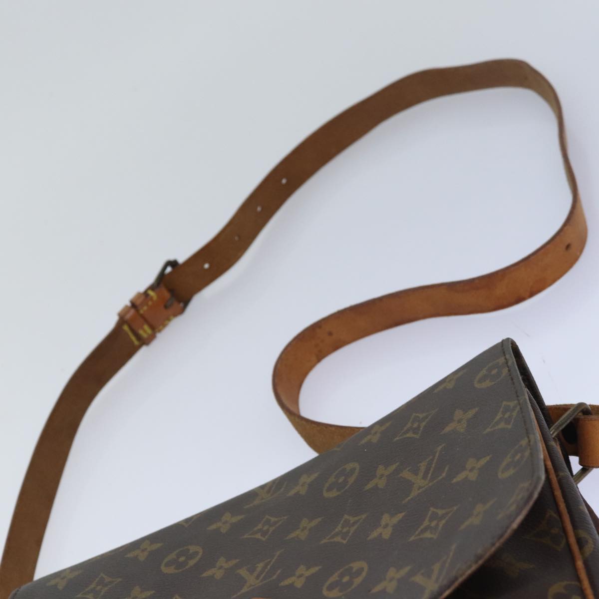 LOUIS VUITTON Monogram Cartouchiere GM Shoulder Bag M51252 LV Auth 78133