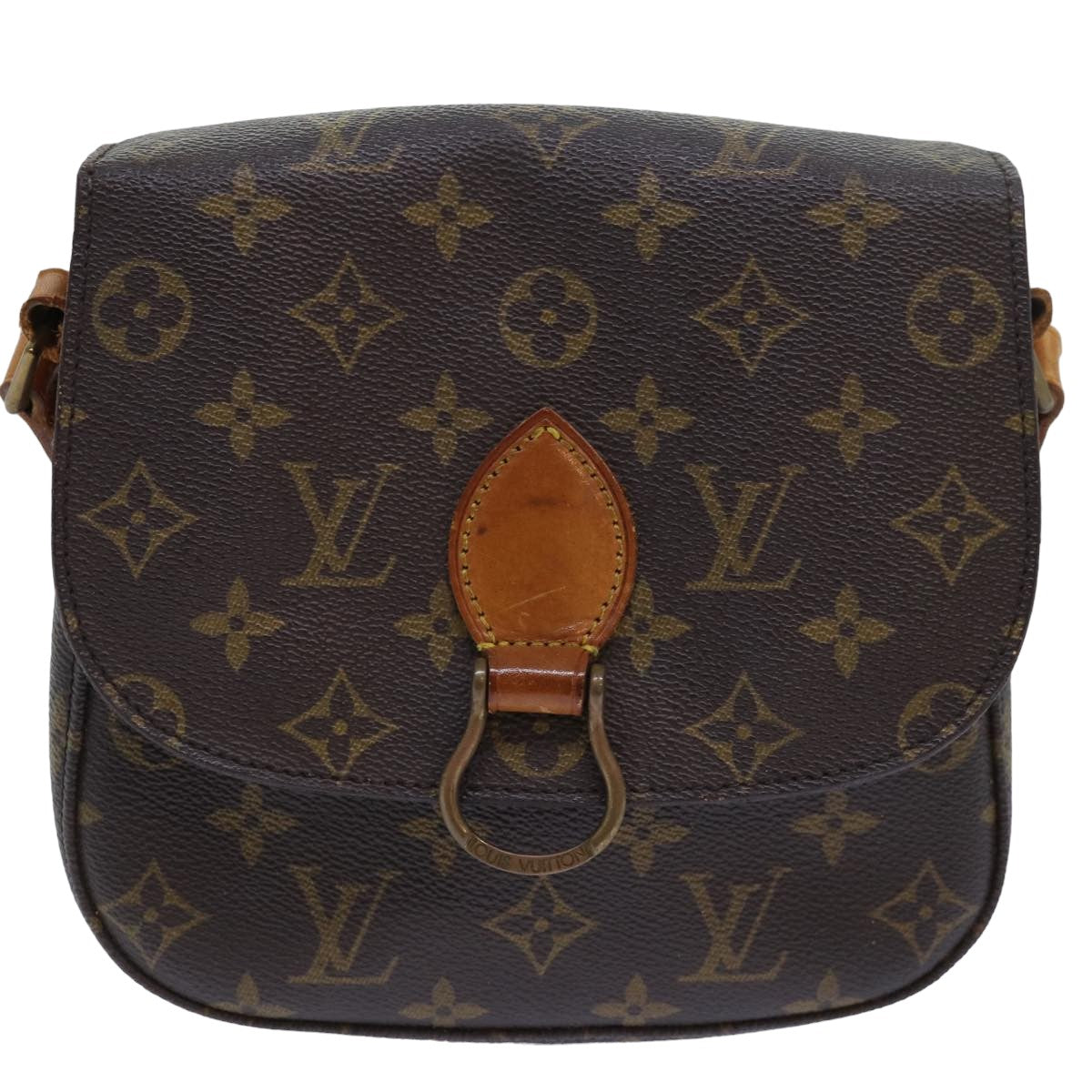 LOUIS VUITTON Monogram Saint Cloud MM Shoulder Bag M51243 LV Auth 78134