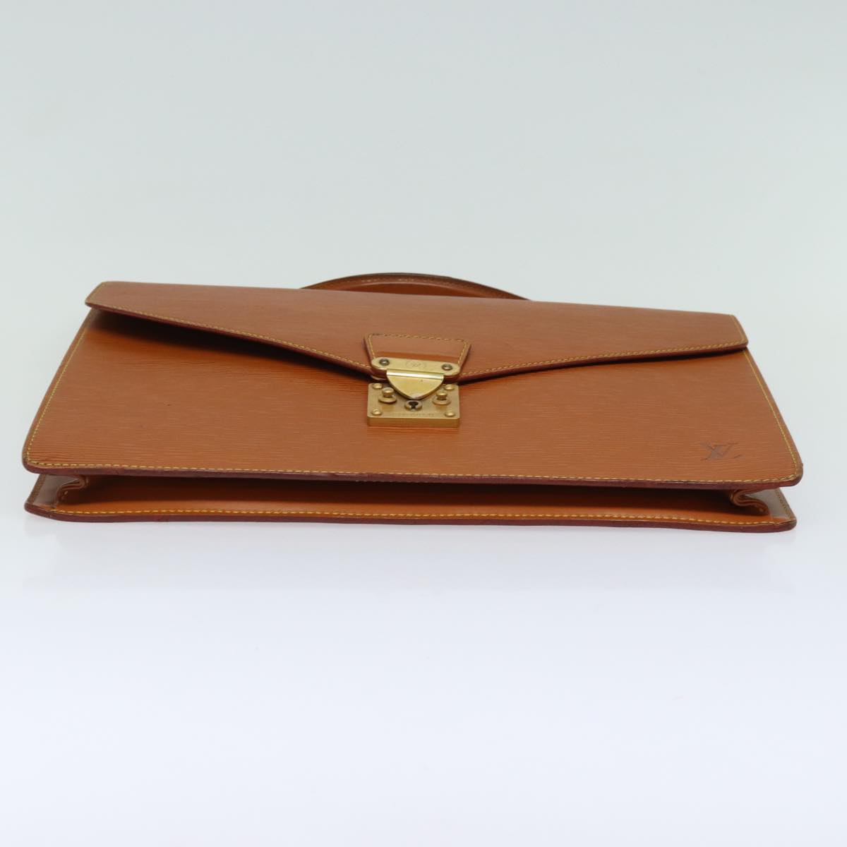 LOUIS VUITTON Epi Porte Documents Bandouliere Brown M54468 LV Auth 78147