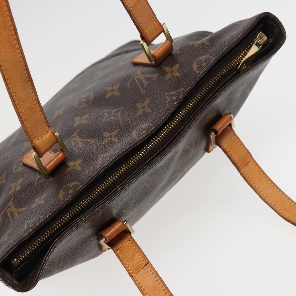 LOUIS VUITTON Monogram Cabas Piano Tote Bag M51148 LV Auth 78171