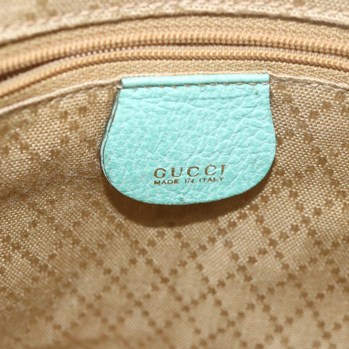 GUCCI Bamboo Hand Bag Suede 2way Light Blue 000 122 0316 Auth 78217