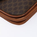 CELINE Macadam Canvas Shoulder Bag PVC Leather Brown Auth 78223-13