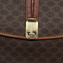 CELINE Macadam Canvas Shoulder Bag PVC Leather Brown Auth 78223-16