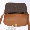 CELINE Macadam Canvas Umhängetasche PVC-Leder Braun Auth 78223-17