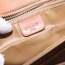 CELINE Macadam Canvas Shoulder Bag PVC Leather Brown Auth 78223-17