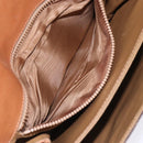 CELINE Macadam Canvas Shoulder Bag PVC Leather Brown Auth 78223-21
