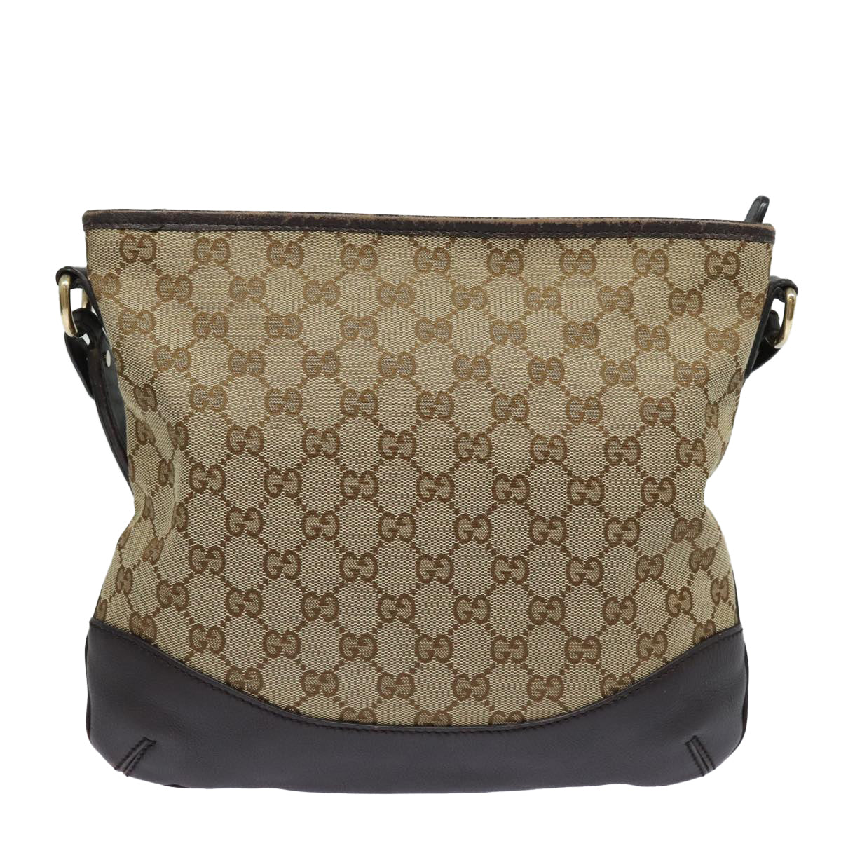 GUCCI GG Canvas Web Sherry Line Shoulder Bag Outlet 2way Beige 388927 Auth 78234