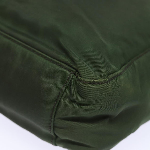 PRADA Tote Bag Nylon Khaki Auth 78259