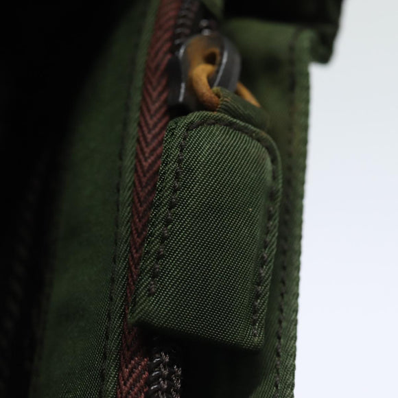 PRADA Tote Bag Nylon Khaki Auth 78259