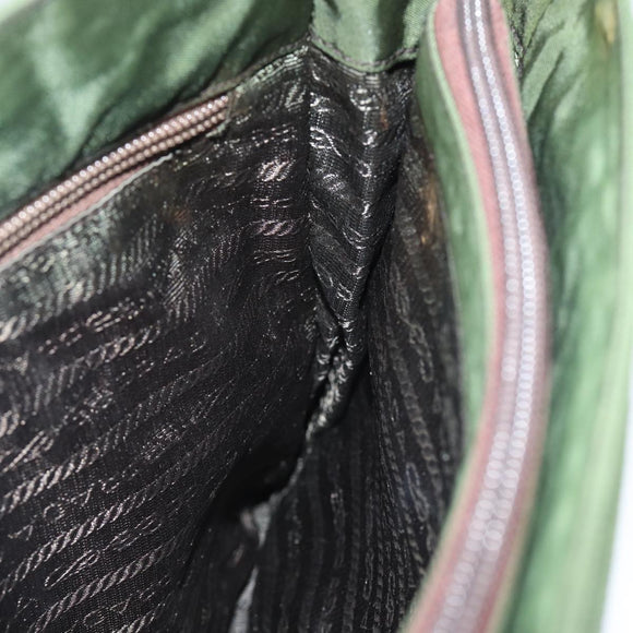 PRADA Tote Bag Nylon Khaki Auth 78259