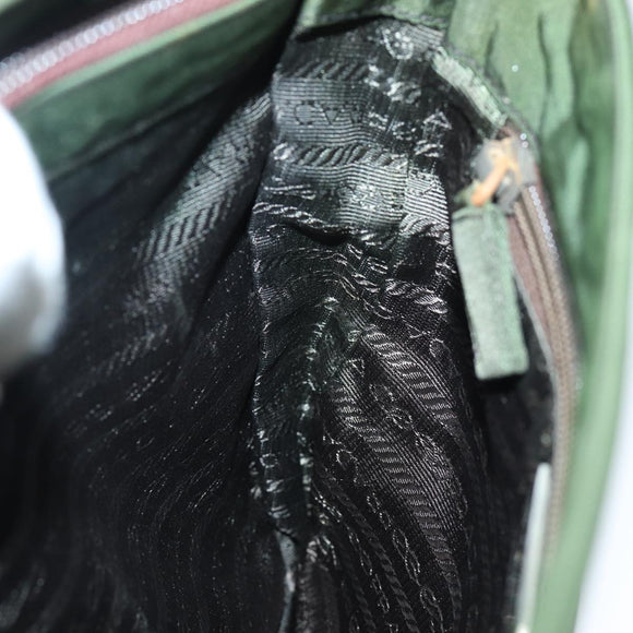 PRADA Tote Bag Nylon Khaki Auth 78259