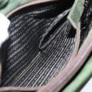 PRADA Tote Bag Nylon Khaki Auth 78259-21
