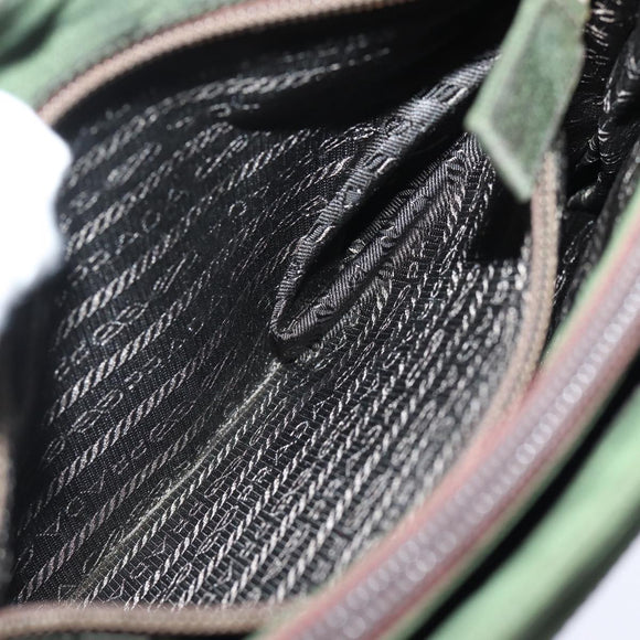 PRADA Tote Bag Nylon Khaki Auth 78259