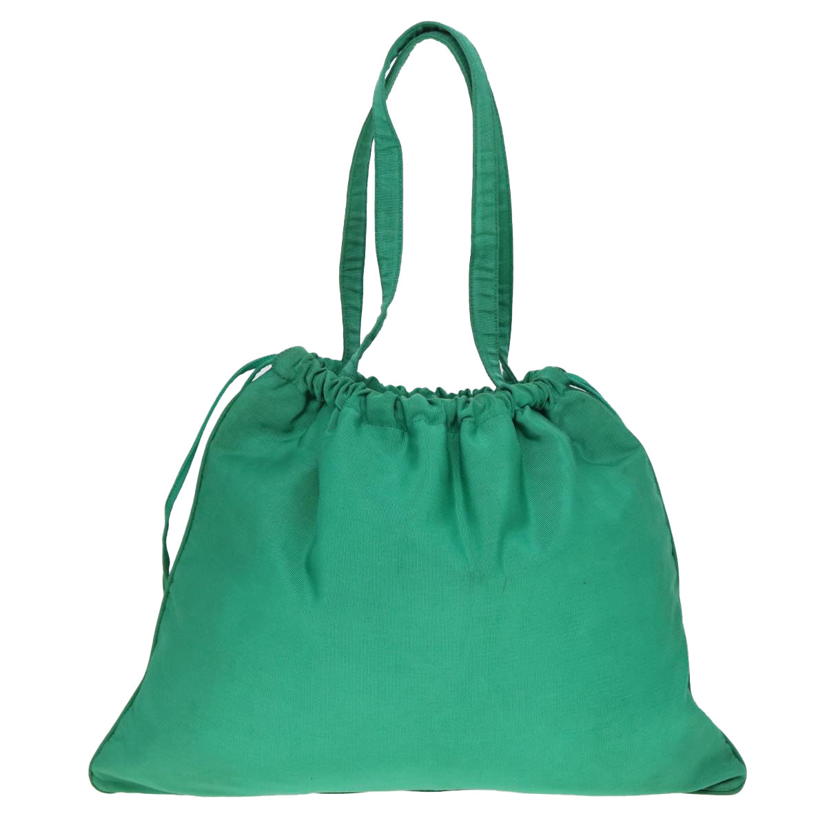 FENDI Purse Tote Bag Nylon Green Auth 78279