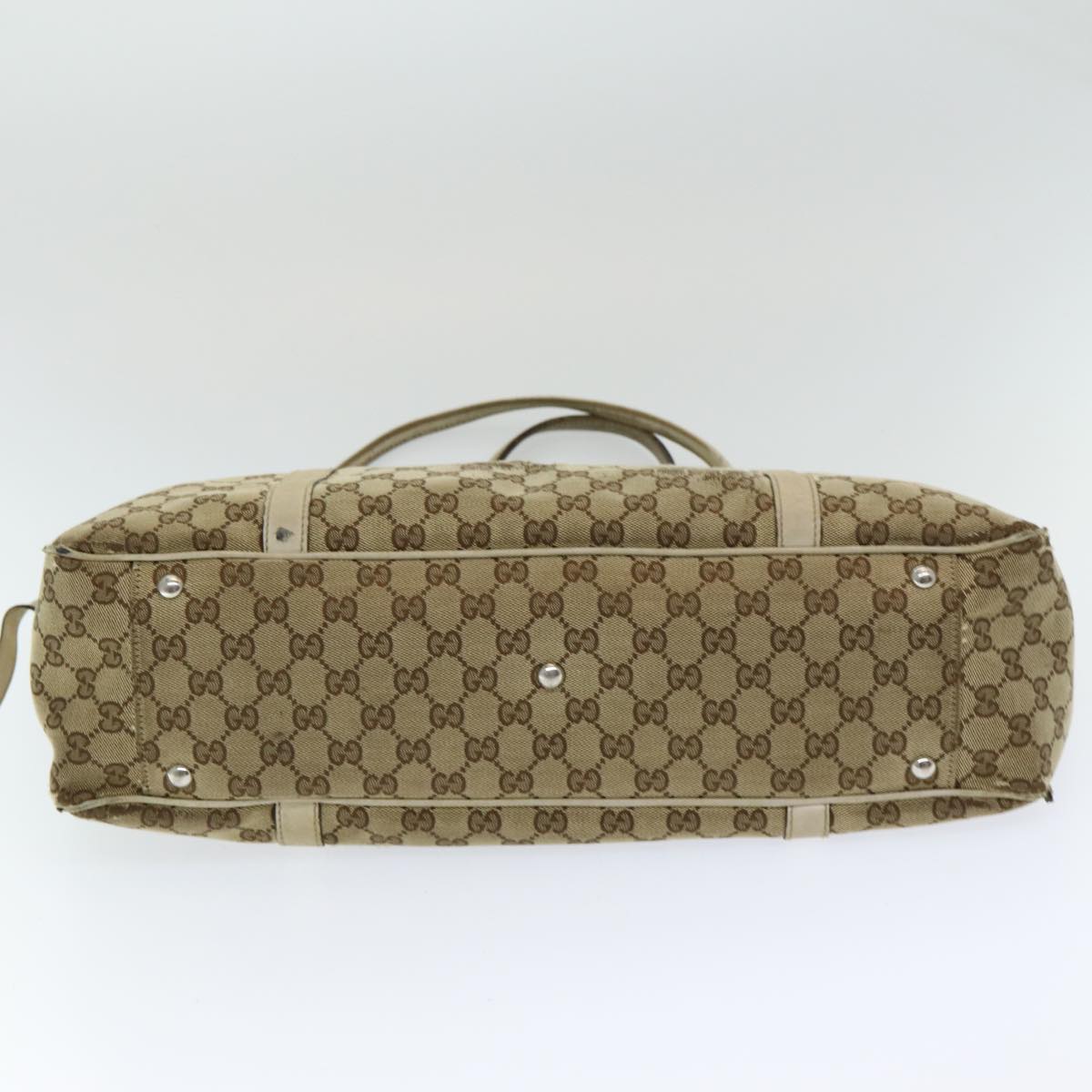 GUCCI GG Canvas Tote Bag Beige 232956 Auth 78299