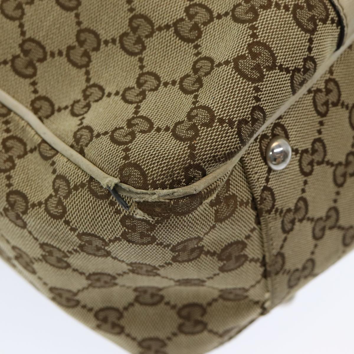 GUCCI GG Canvas Tote Bag Beige 232956 Auth 78299