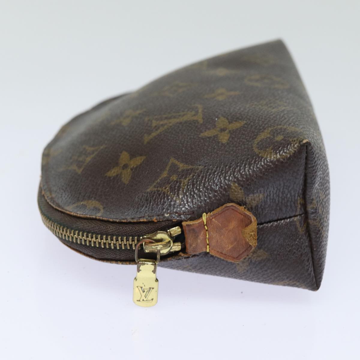 LOUIS VUITTON Monogram Pochette Cosmetic PM Cosmetic Pouch M47515 LV Auth 78301