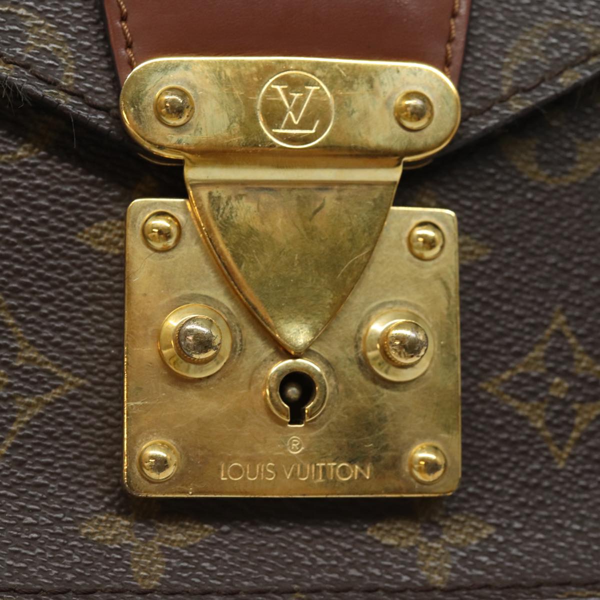 LOUIS VUITTON Monogram Monceau 28 Hand Bag 2way M51185 LV Auth 78302