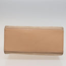 CELINE Hand Bag Suede Beige Auth 78321-5