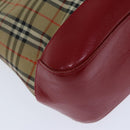 Burberrys Nova Check Hand Bag Canvas Beige Auth 78335-16