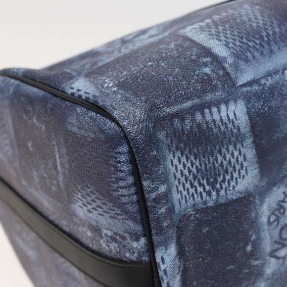 LOUIS VUITTON Damier Salt Keepall Bandouliere 50 Bag Blue N50059 LV Auth 78375S