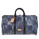 LOUIS VUITTON Damier Salt Keepall Bandouliere 50 Bag Blue N50059 LV Auth 78375S-13