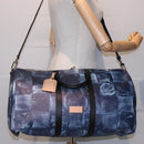 LOUIS VUITTON Damier Salt Keepall Bandouliere 50 Bag Blue N50059 LV Auth 78375S-27