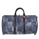 LOUIS VUITTON Damier Salt Keepall Bandouliere 50 Bag Blue N50059 LV Auth 78375S-2