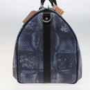 LOUIS VUITTON Damier Salt Keepall Bandouliere 50 Bag Blue N50059 LV Auth 78375S-4