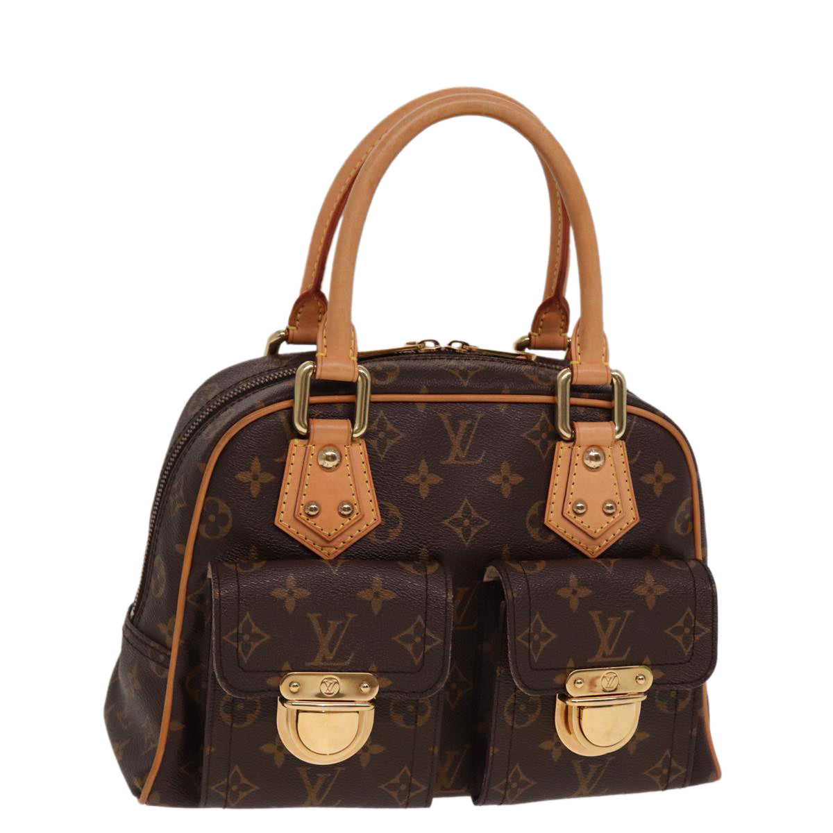 LOUIS VUITTON Monogram Manhattan PM Hand Bag M40026 LV Auth 78378