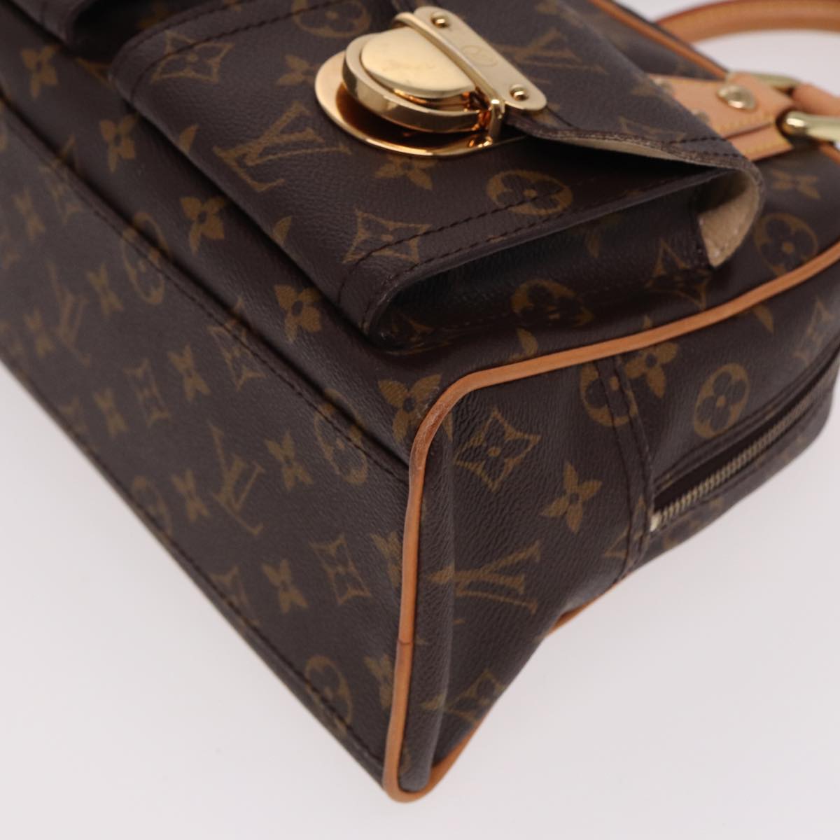 LOUIS VUITTON Monogram Manhattan PM Hand Bag M40026 LV Auth 78378