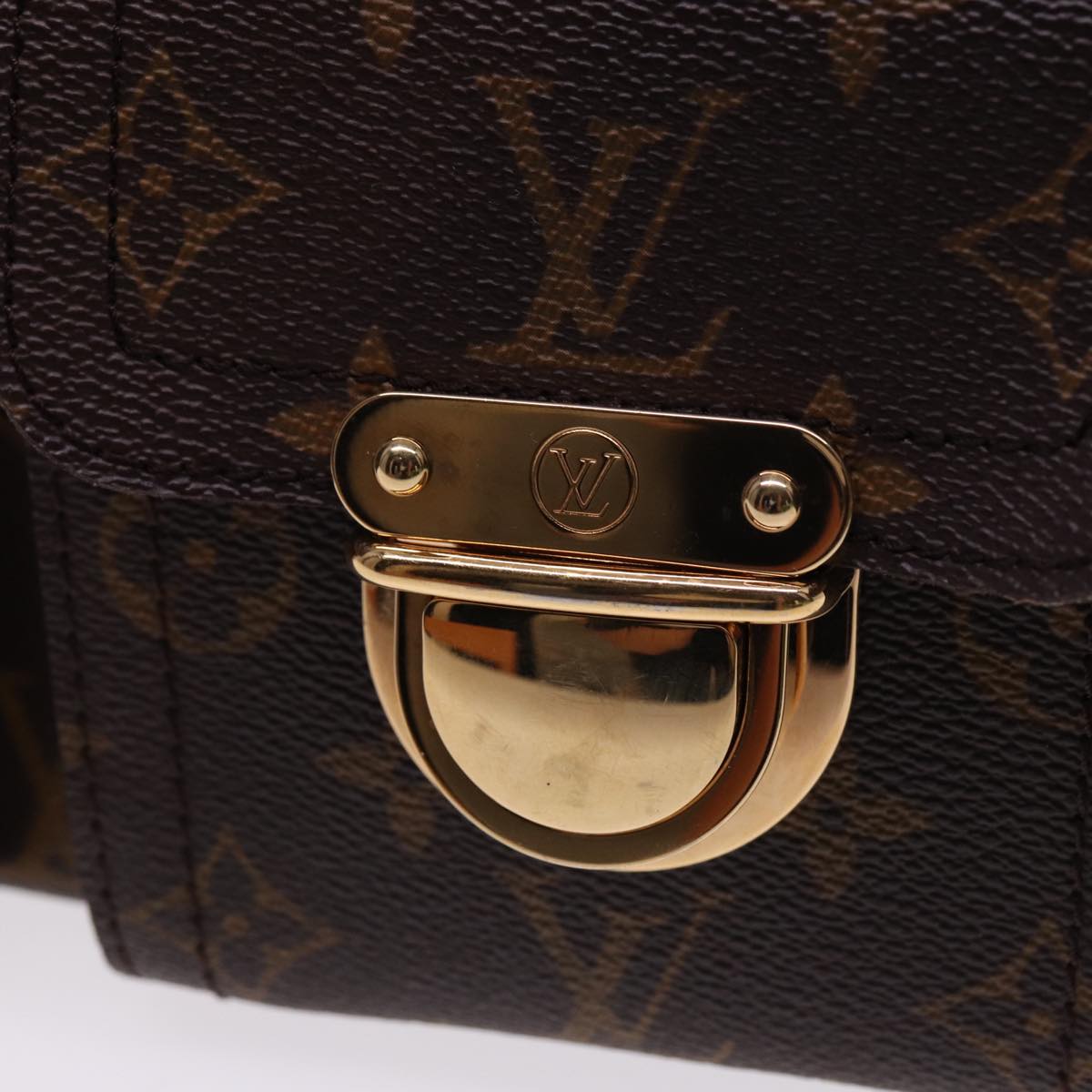 LOUIS VUITTON Monogram Manhattan PM Hand Bag M40026 LV Auth 78378