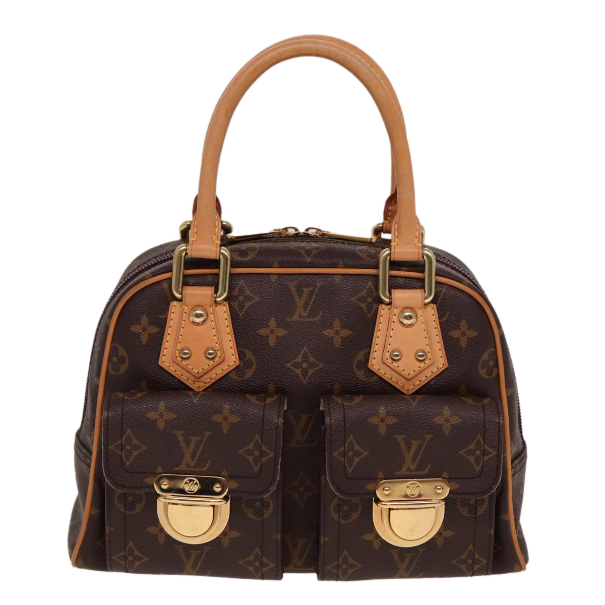 LOUIS VUITTON Monogram Manhattan PM Hand Bag M40026 LV Auth 78378