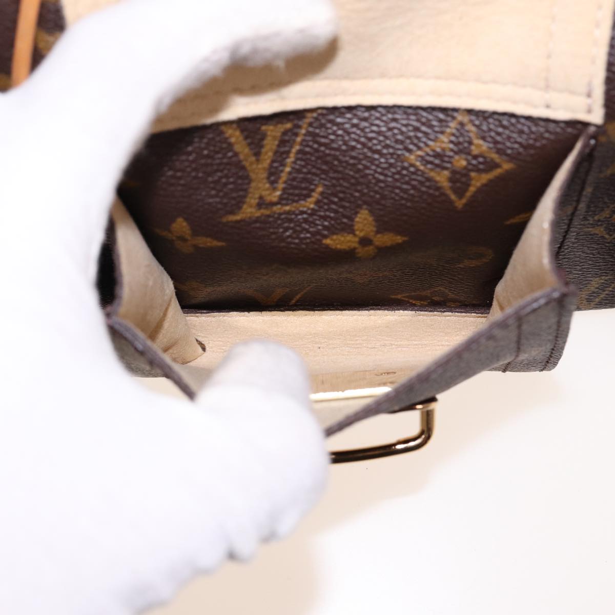 LOUIS VUITTON Monogram Manhattan PM Hand Bag M40026 LV Auth 78378