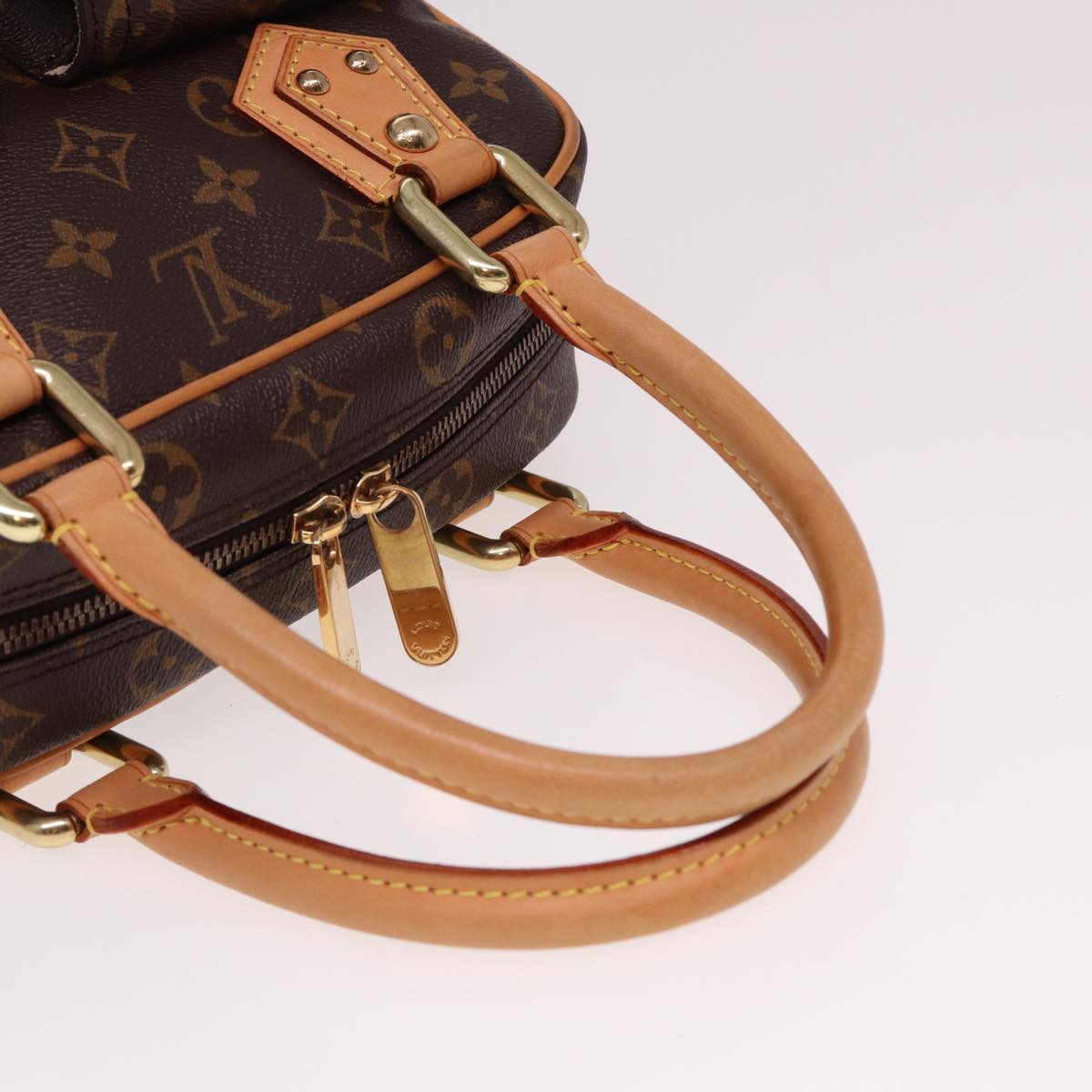 LOUIS VUITTON Monogram Manhattan PM Hand Bag M40026 LV Auth 78378