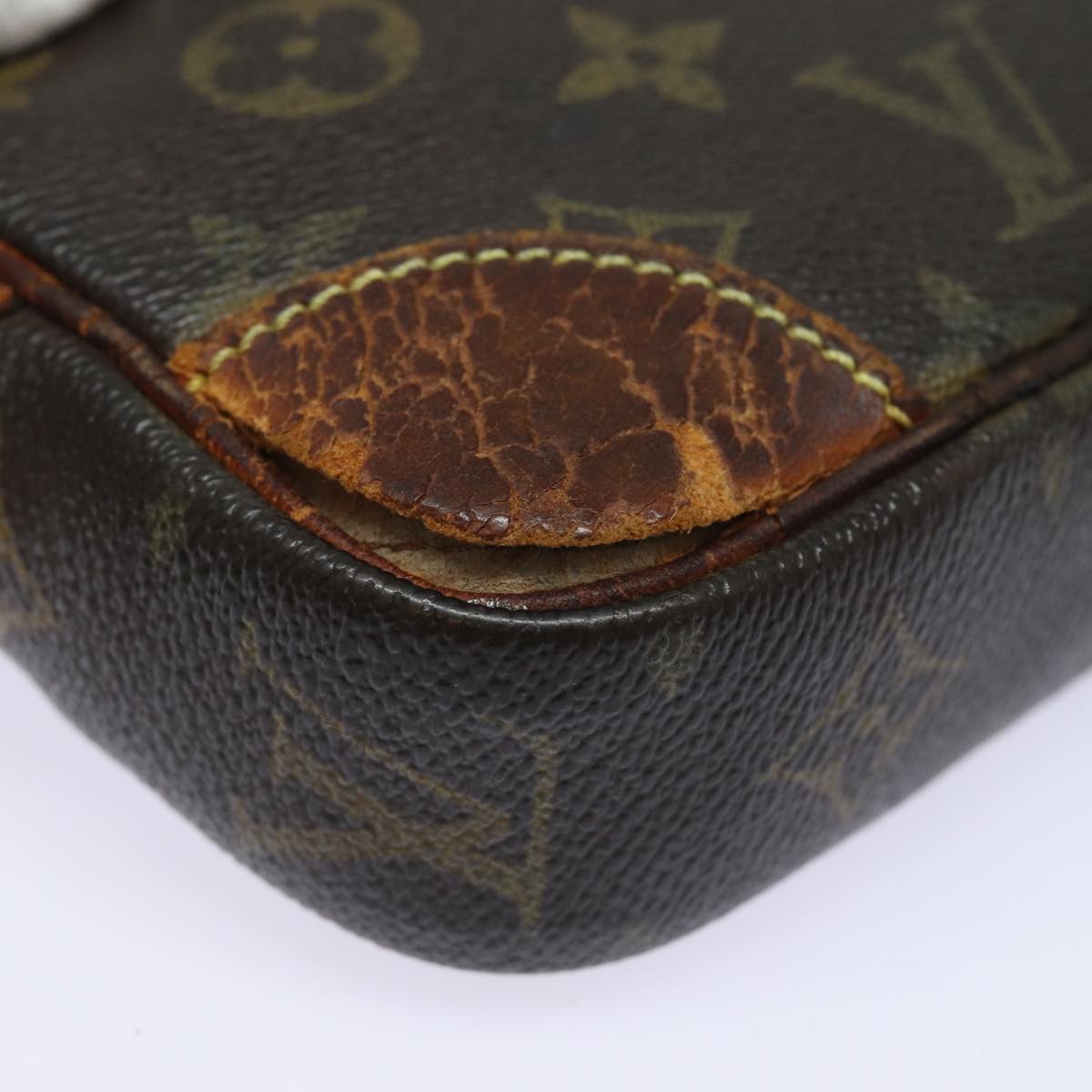 LOUIS VUITTON Monogram Marly Dragonne PM Clutch Bag M51827 LV Auth 78380