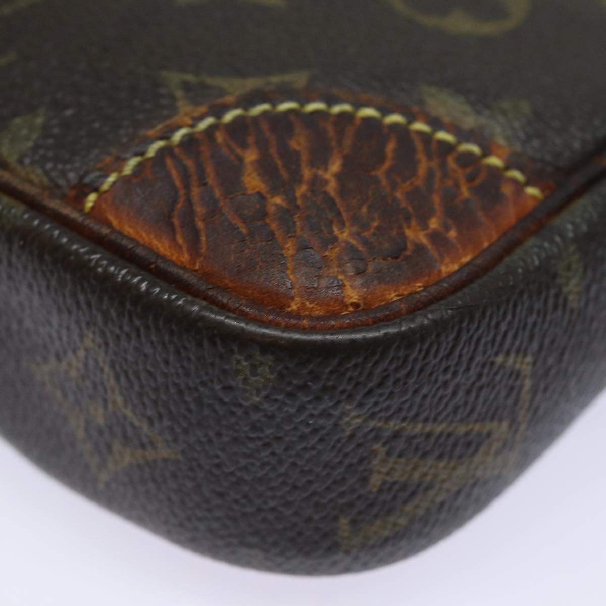 LOUIS VUITTON Monogram Marly Dragonne PM Clutch Bag M51827 LV Auth 78380