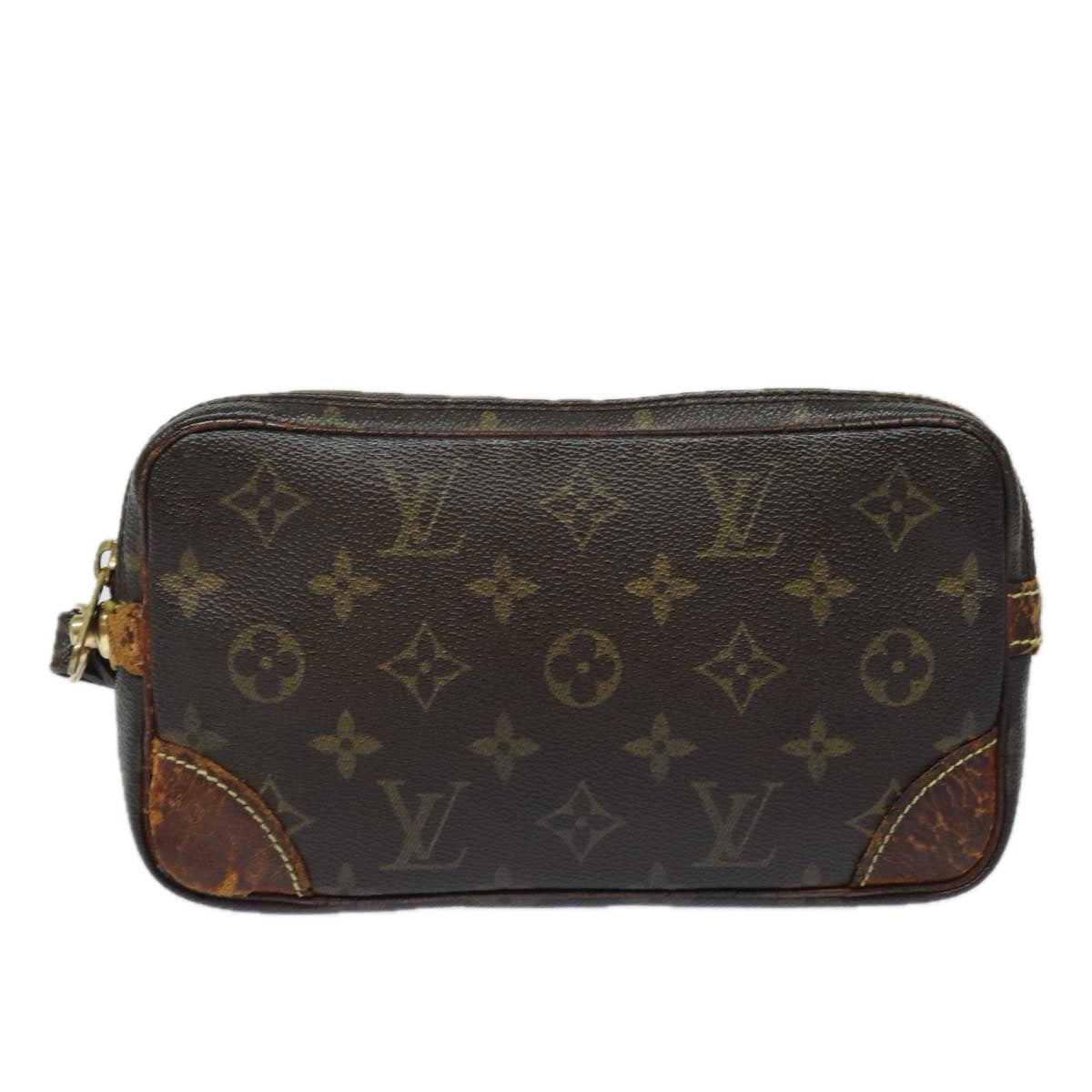 LOUIS VUITTON Monogram Marly Dragonne PM Clutch Bag M51827 LV Auth 78380