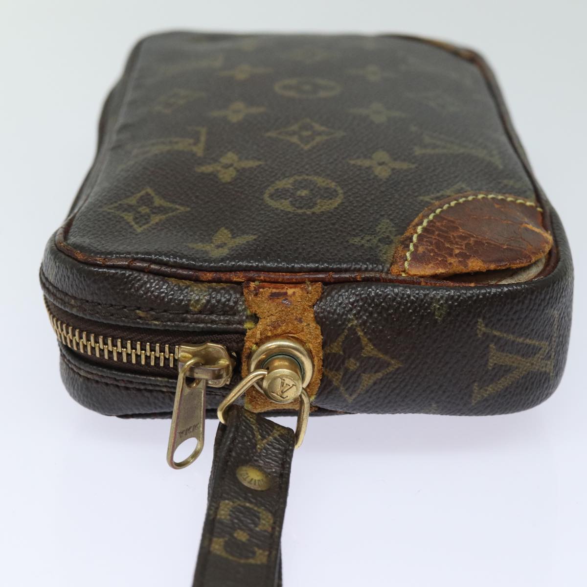 LOUIS VUITTON Monogram Marly Dragonne PM Clutch Bag M51827 LV Auth 78380