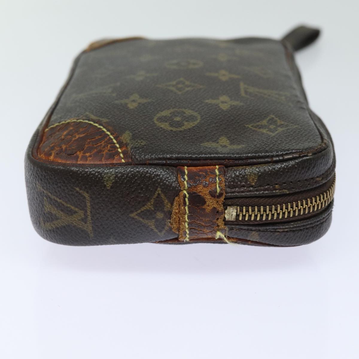 LOUIS VUITTON Monogram Marly Dragonne PM Clutch Bag M51827 LV Auth 78380