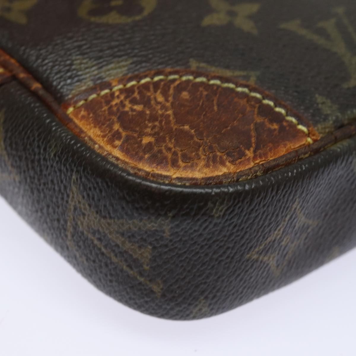 LOUIS VUITTON Monogram Marly Dragonne PM Clutch Bag M51827 LV Auth 78380