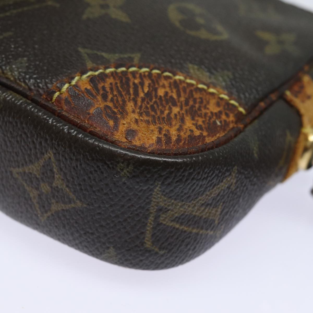 LOUIS VUITTON Monogram Marly Dragonne PM Clutch Bag M51827 LV Auth 78380