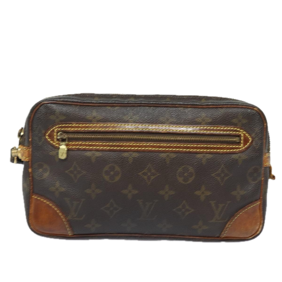 LOUIS VUITTON Monogram Marly Dragonne GM Clutch Bag M51825 LV Auth 78382