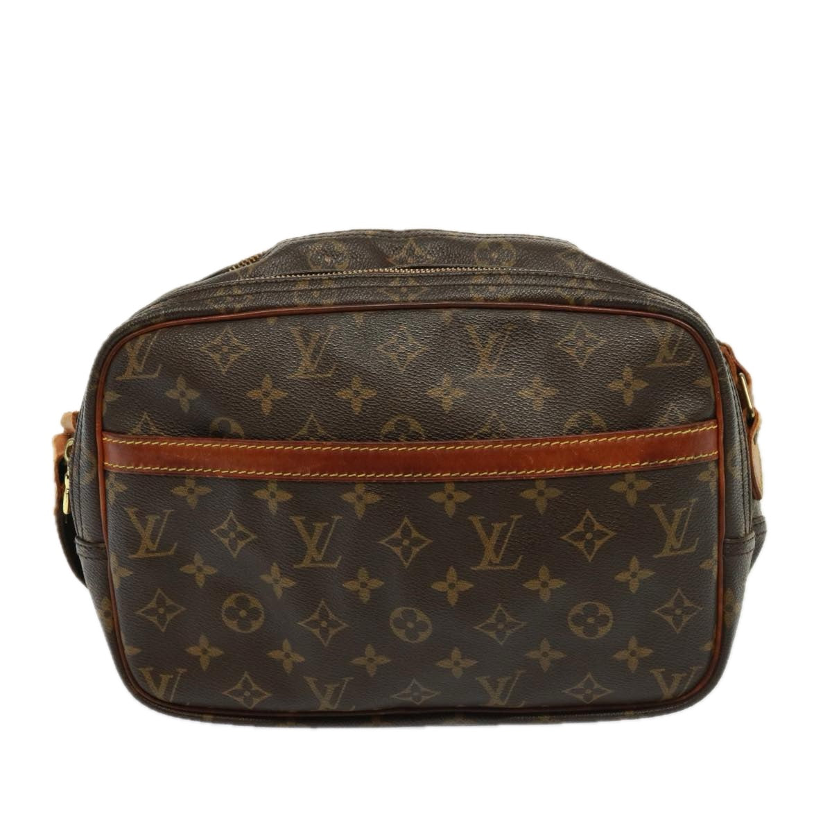 LOUIS VUITTON Monogram Reporter PM Shoulder Bag M45254 LV Auth 78389